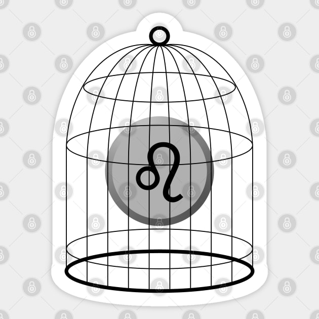 Leo Stellazzio In a Cage Sticker by inotyler